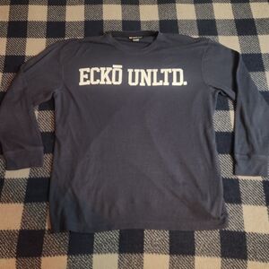 Ecko Unltd Navy Long Sleeve Thermal Shirt